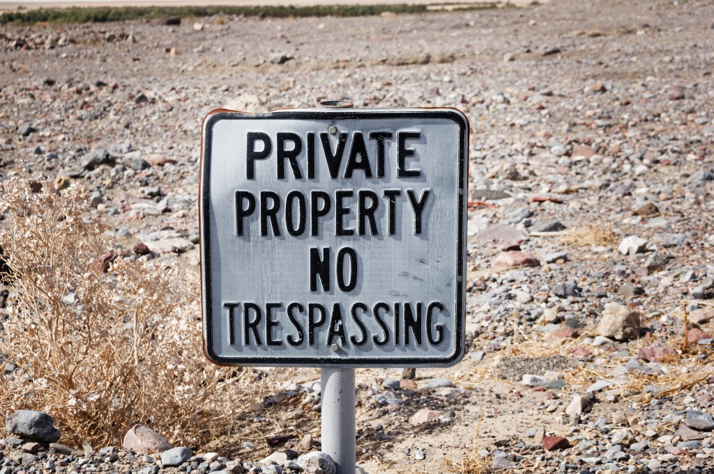 private property sign