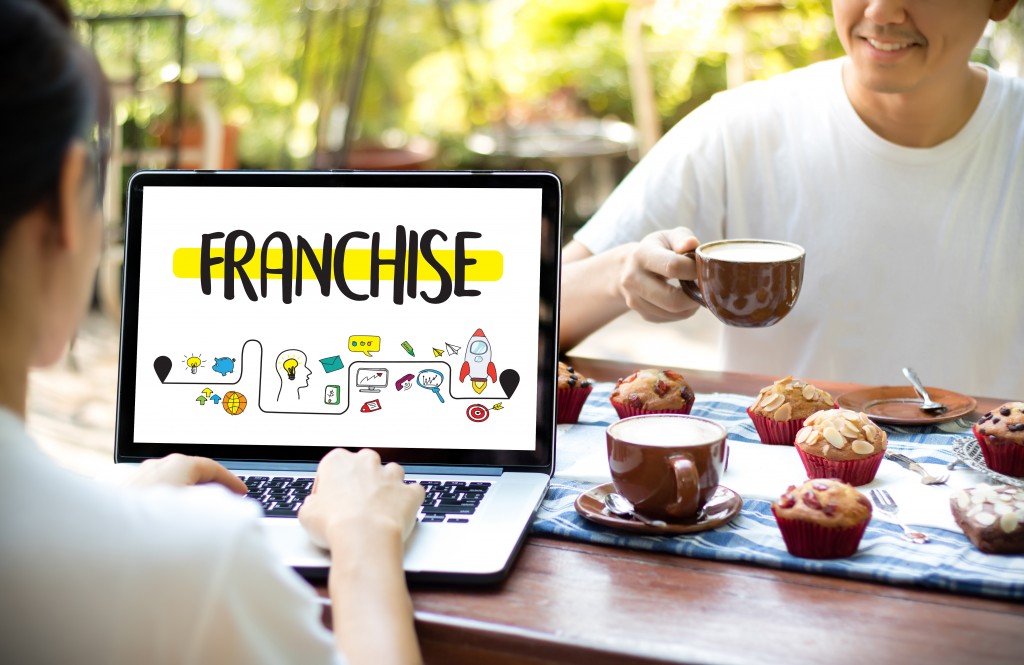 FRANCHISE Marketing Branding Retail and Business Work Mission Concept