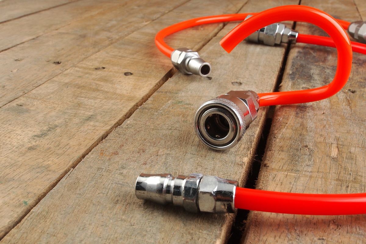 Orange piece of air hose