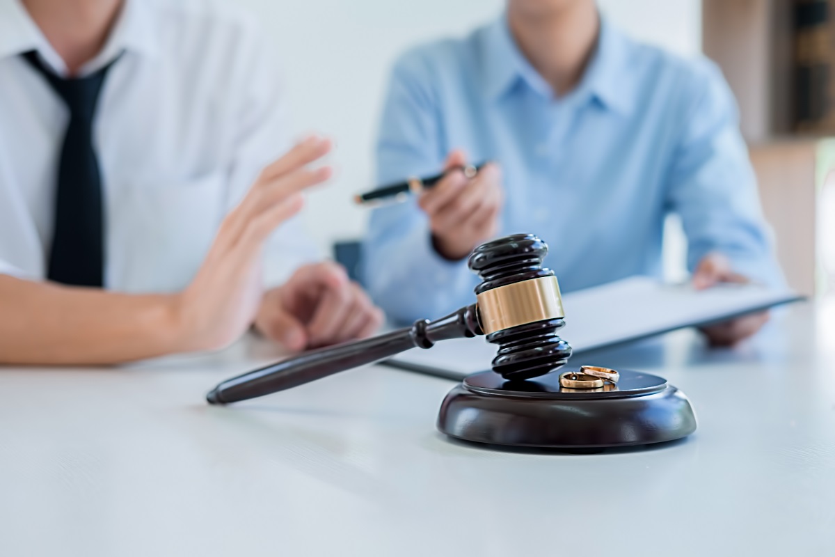 lawyer discussing a case