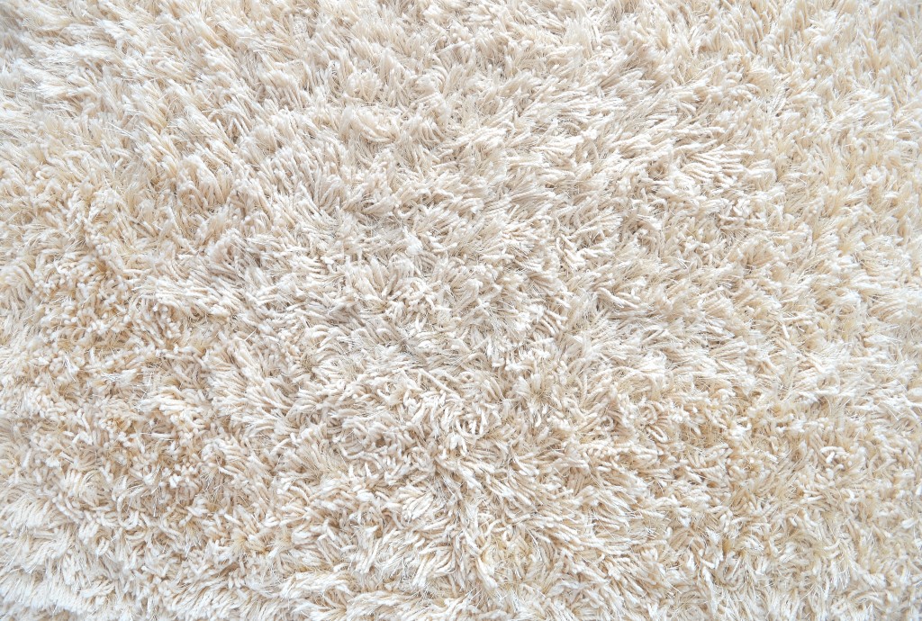 white wool carpet