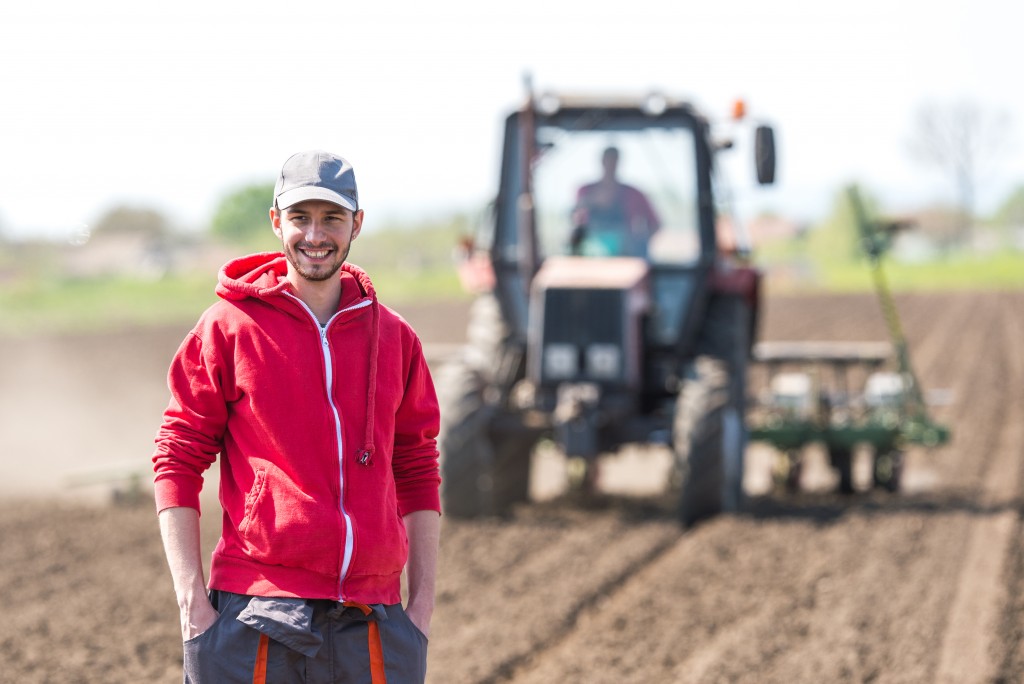 farmer and equipment